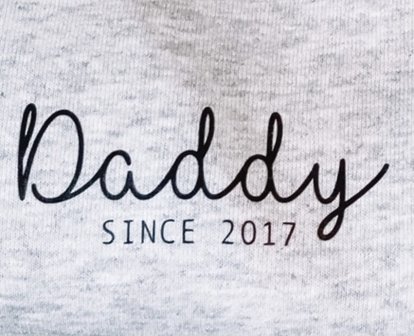 Strijklogo Daddy Since 