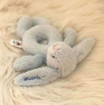 Jellycat - Konijntje-rammelaar - Blauw 