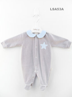 Baby Gi - Velours - blauwe ster