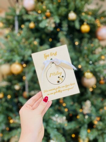 Nieuwjaarsbrief - Kerstknuffel voor in de Boom