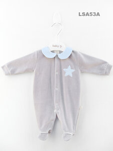 Baby Gi - Velours - blauwe ster