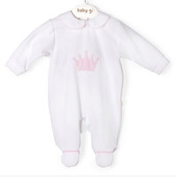 BABY GI - VELOURS - ROZE KROONTJE